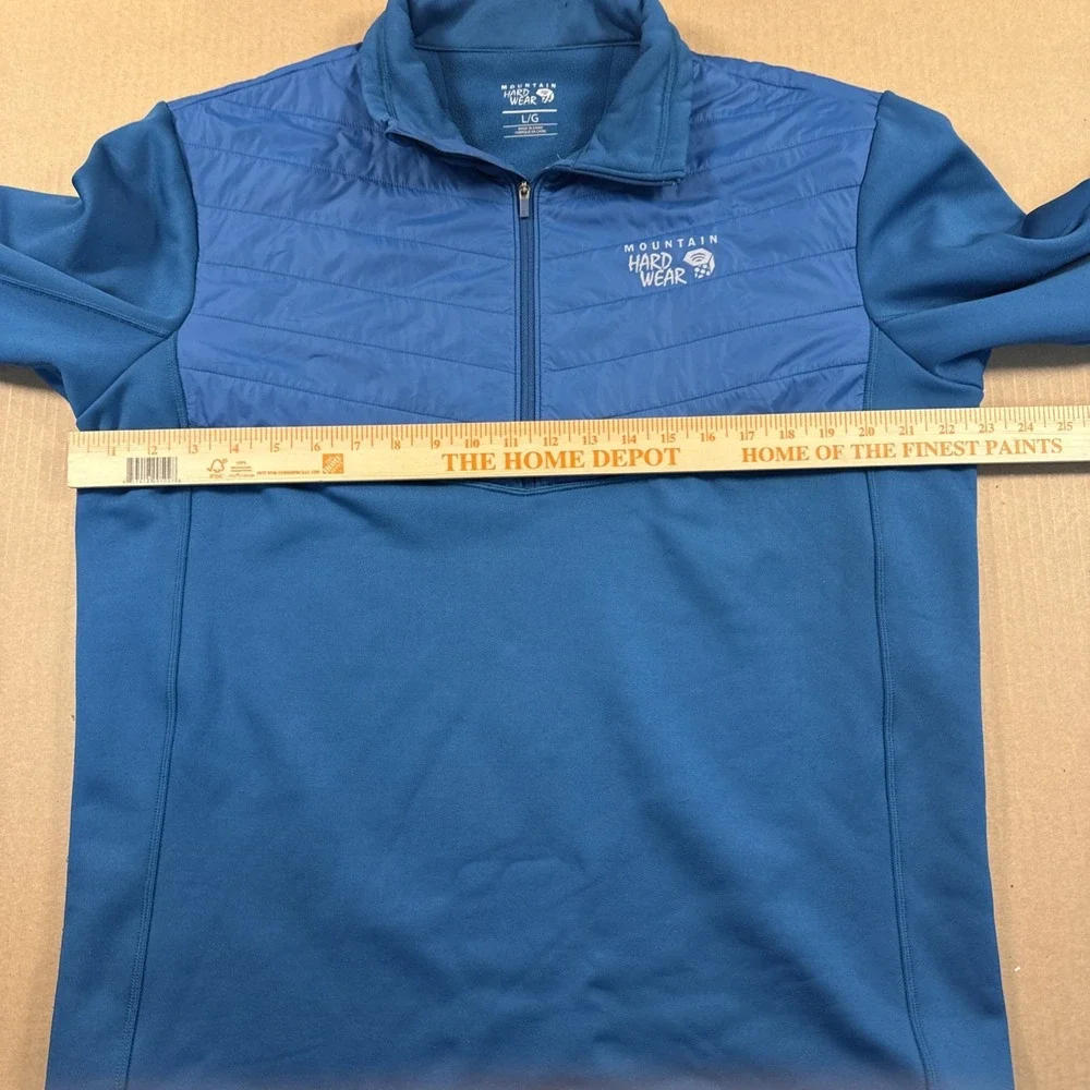 The North Face Shirt Mens‎ Large Blue 1/4 Zip Mock Neck Pullover Activewear Top